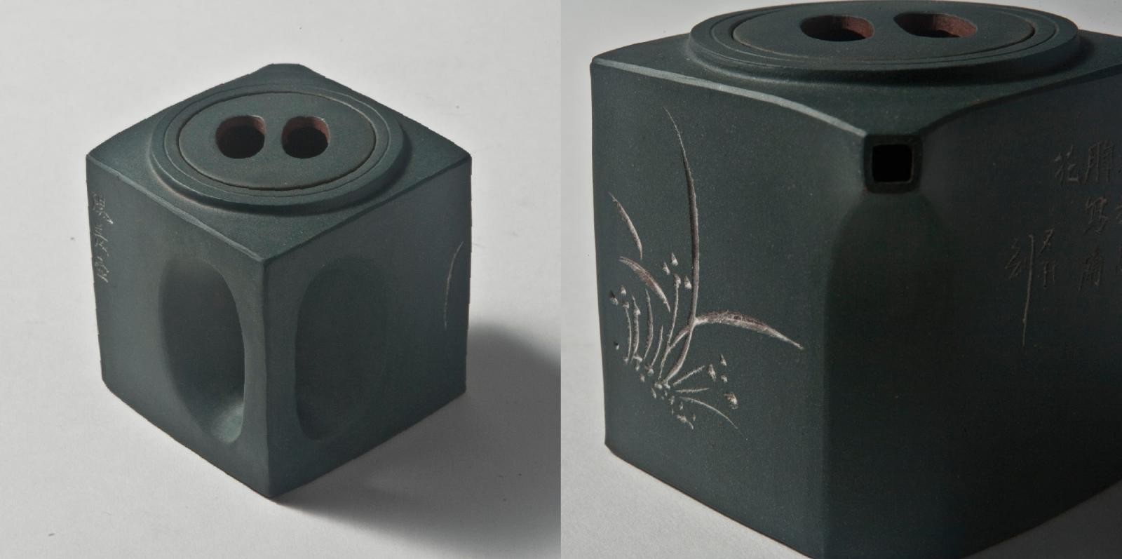 方型 紫砂 茶壺